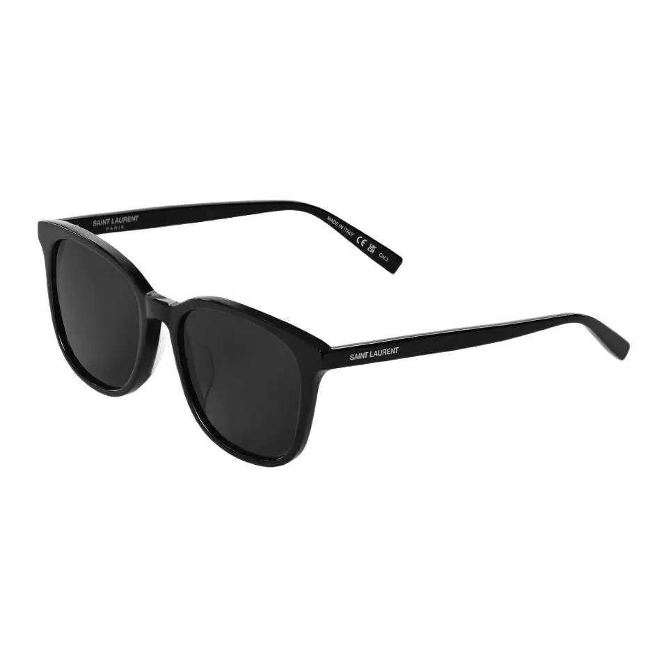 SAINT LAURENT Round Sunglasses Unisex Black