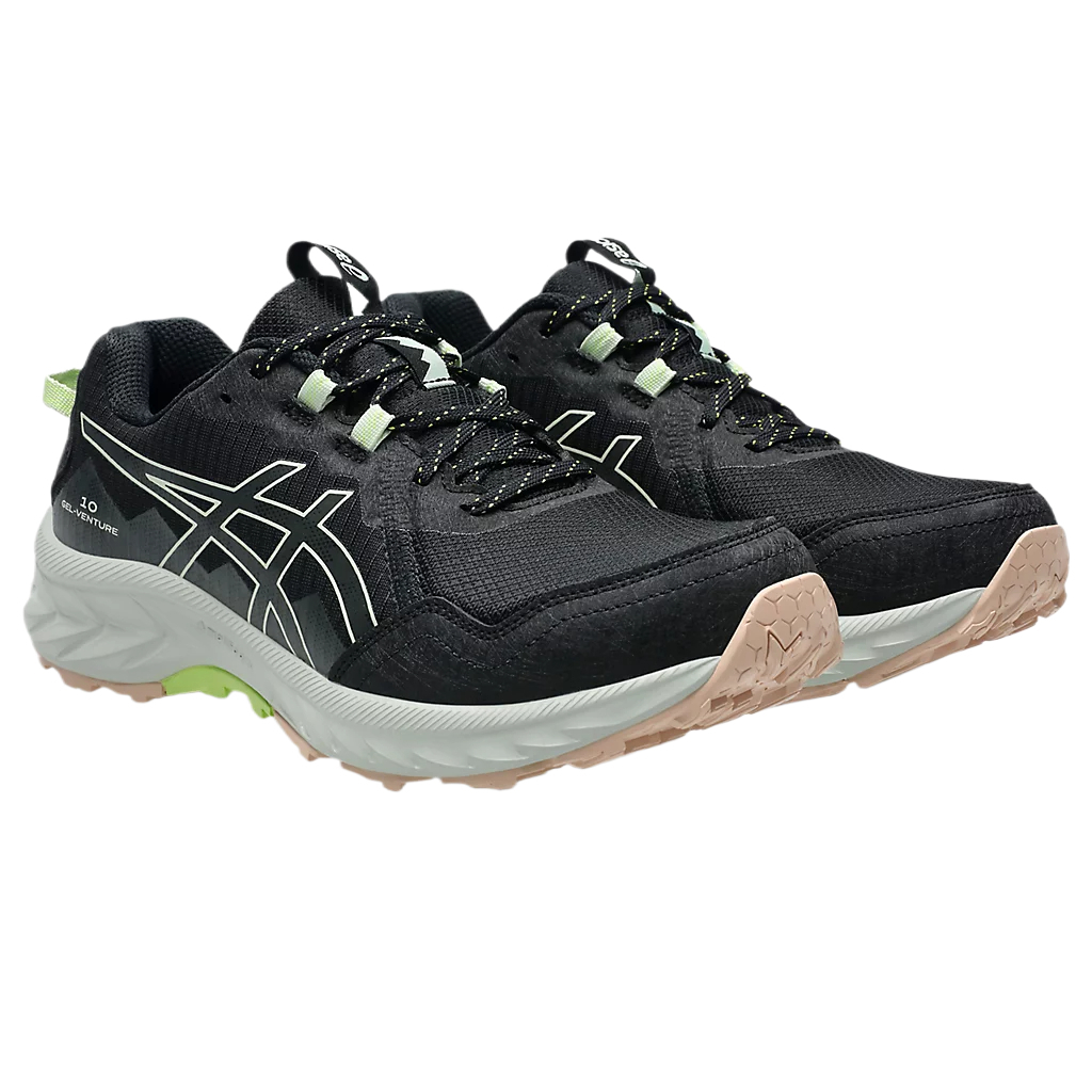 Asics GEL VENTURE 10 Cushioning Breathable Support Low top Running Shoes Women’s Black Green