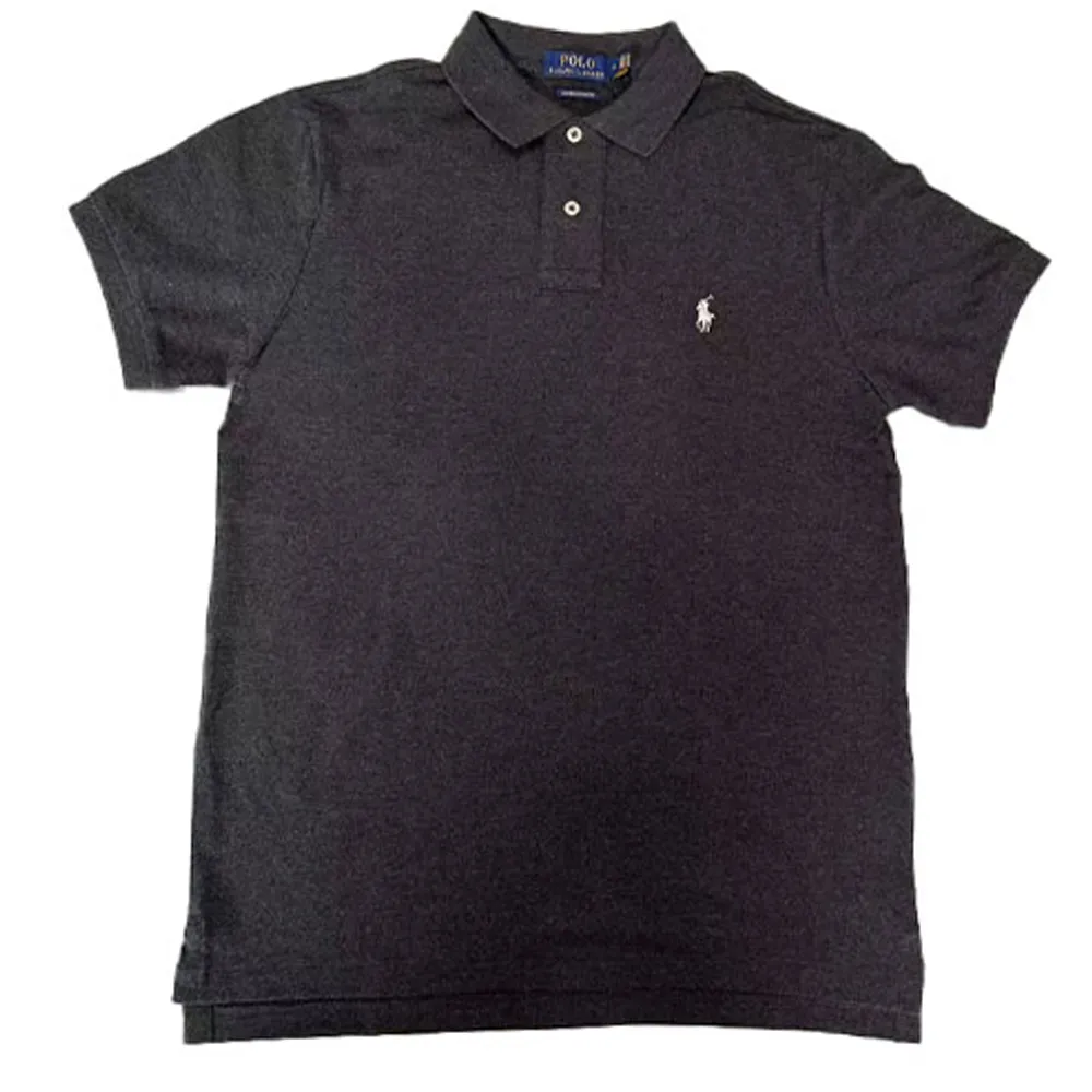 Polo Ralph Lauren SS23 Polo Shirt Custom Slim Fit Men's Gray