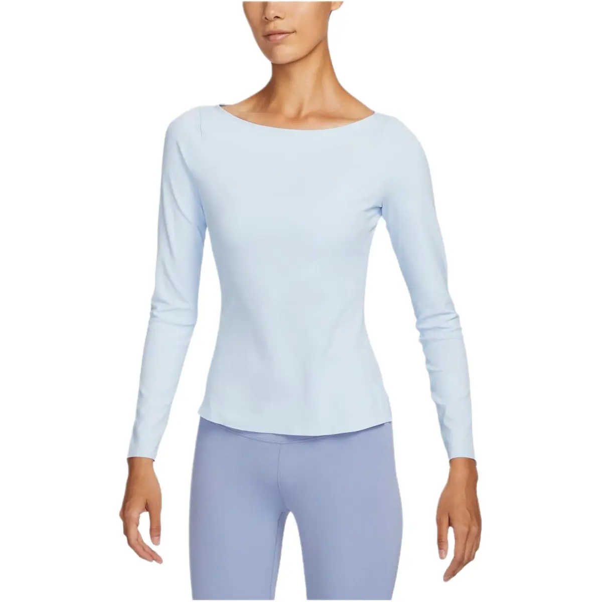 Nike YOGA DRI FIT T Shirt Women's Purple Blue