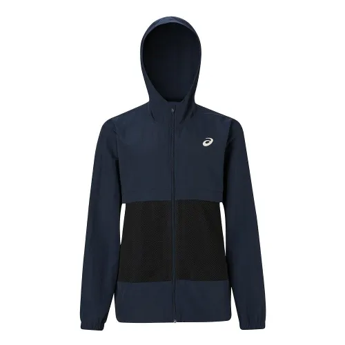 ASICS Jackets Unisex Blue/Black Hooded Moderate Other