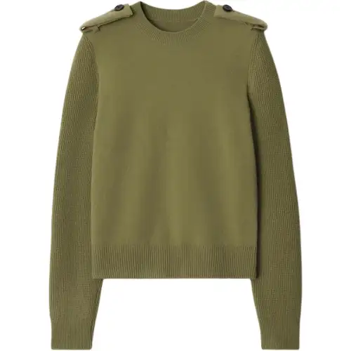 Burberry Sweaters Women's Green Crew Neck Moderate Other