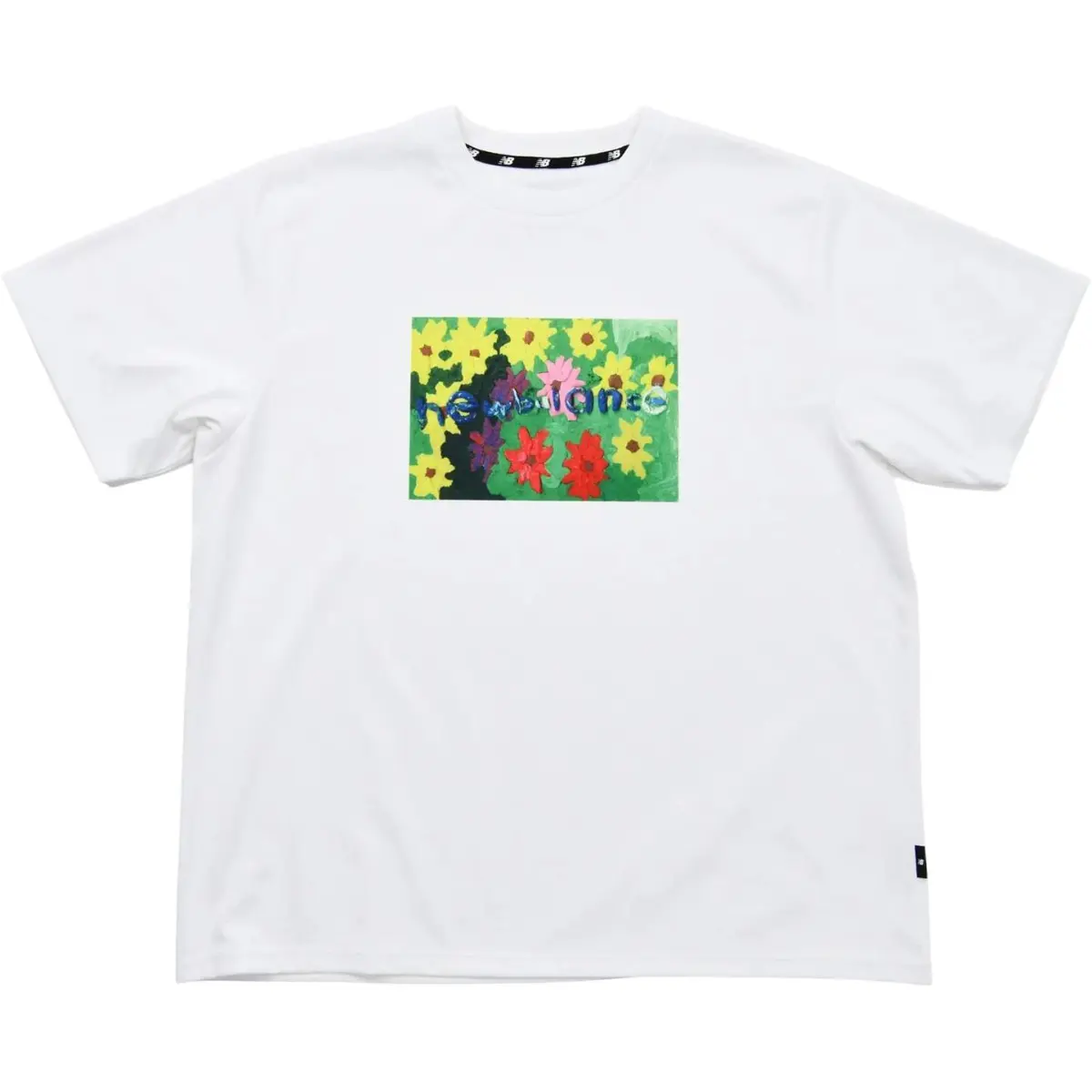 New Balance New Balance Paralym Art 9BOX T-Shirts Men's White Crew Neck Moderate Straight Fit