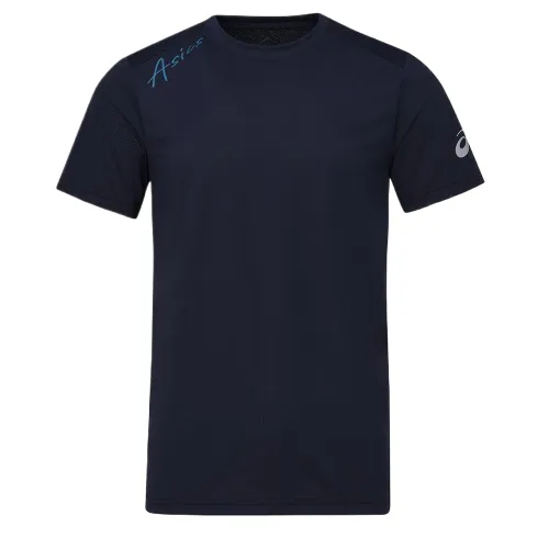 ASICS T Shirts Men's Black Crew Neck
