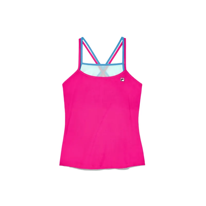 FILA Camisoles Women's Pink Crew Neck Moderate