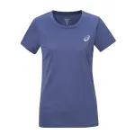 ASICS T Shirts Women's Dark Blue Crew Neck Moderate Straight Fit