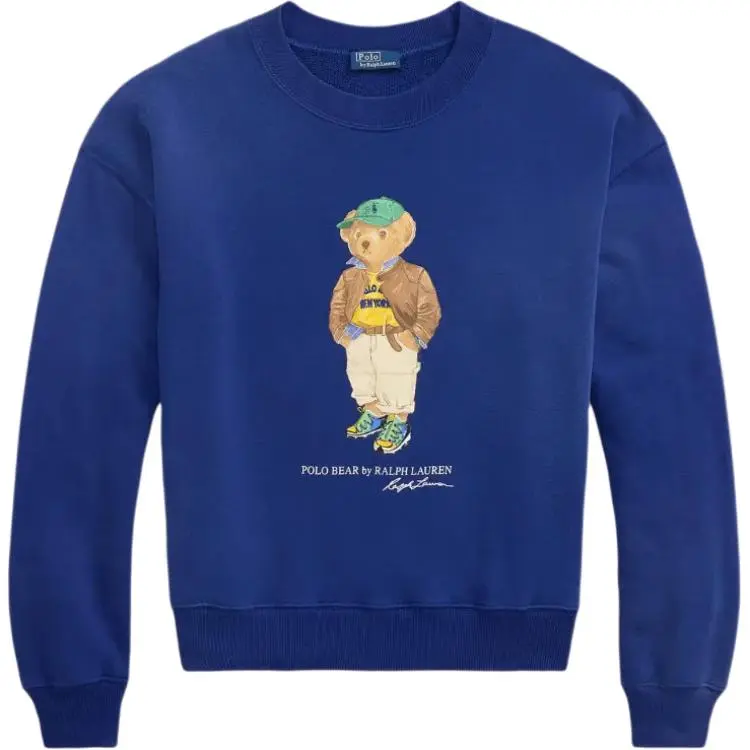 Polo Ralph Lauren Polo Bear Sweatshirt Loose Fit Women's Blue