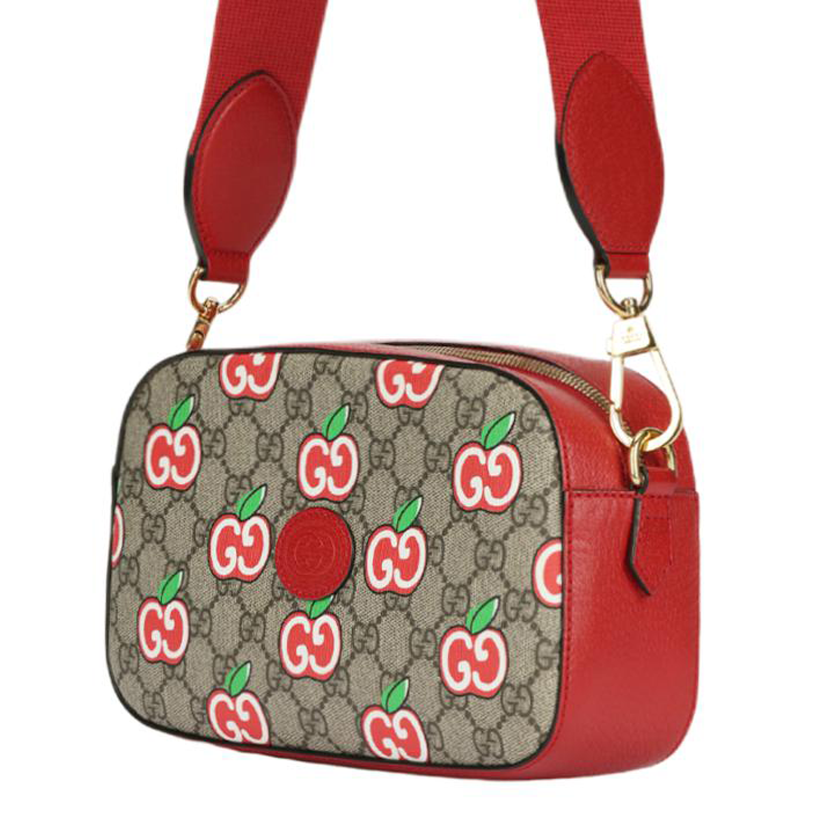 Женская сумка Gucci Logo (красно-коричневая) — фото 2