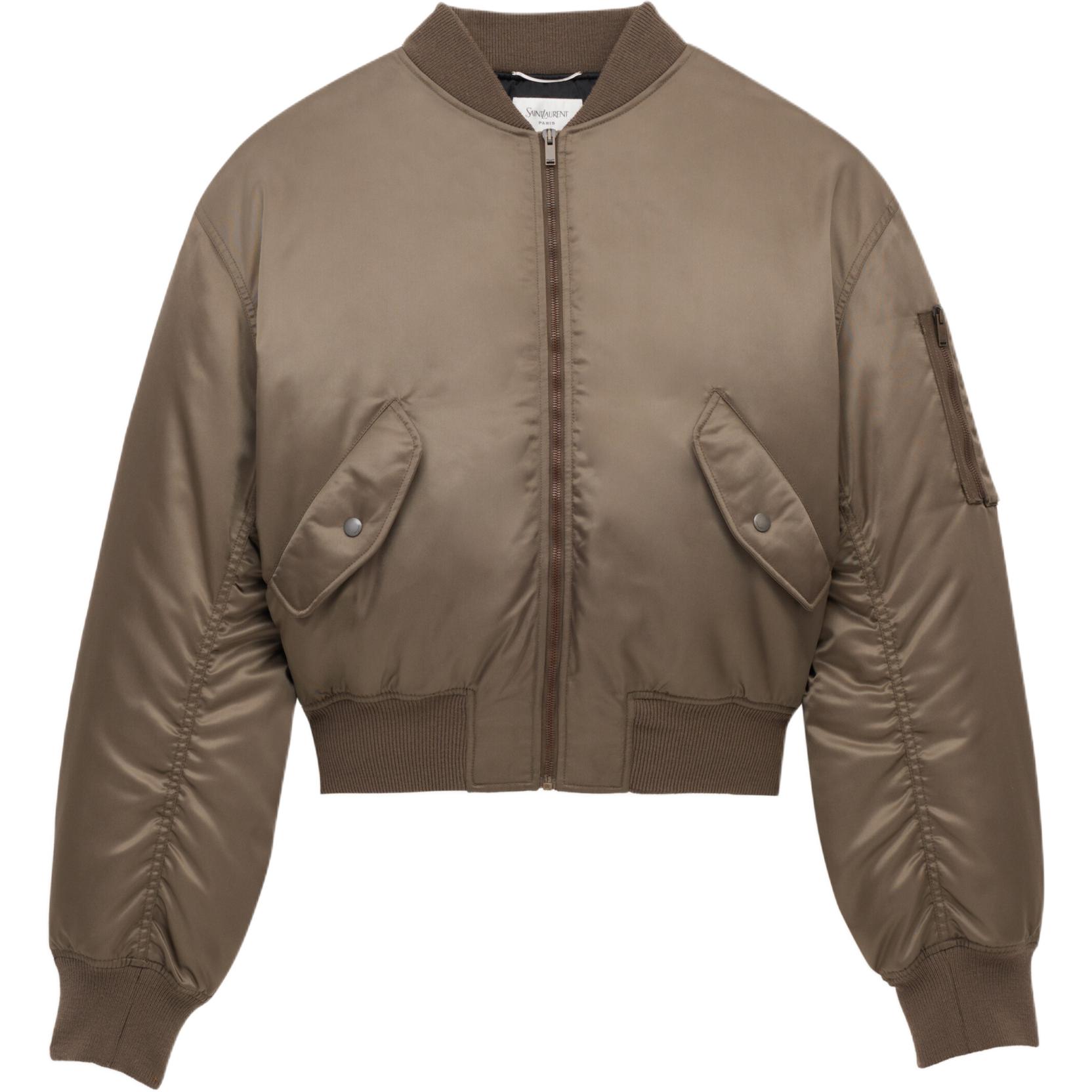 SAINT LAURENT Zip Up Bomber Jacket