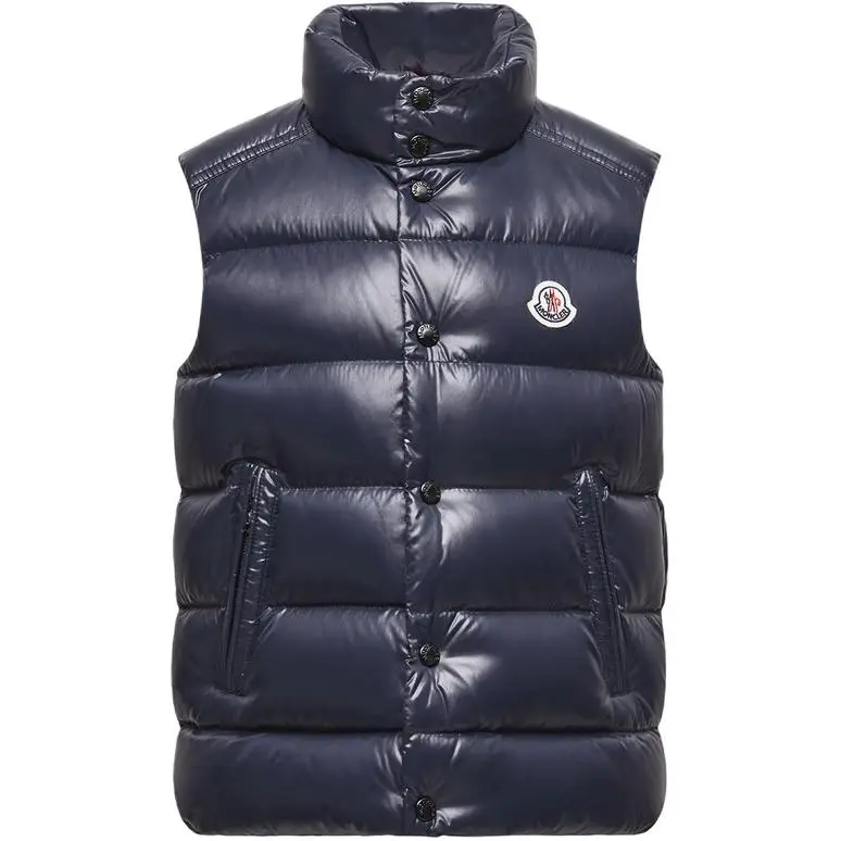 Moncler Down Vest Tib Down Gilet Marine Blue Children Aged 3 7 Years Old