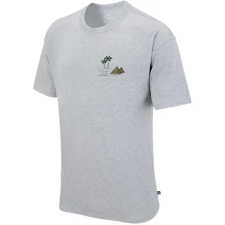 Nike T-Shirts Unisex Gray Crew Neck Moderate