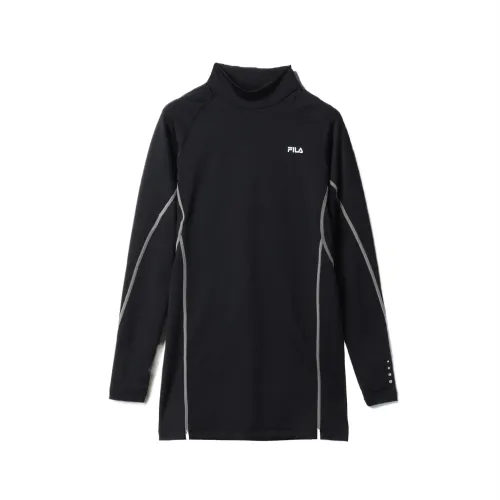 FILA Sweatshirts Men's Black Stand Collar Moderate