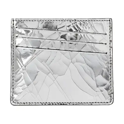 Maison Margiela Calfskin Card Holder Men's Silver