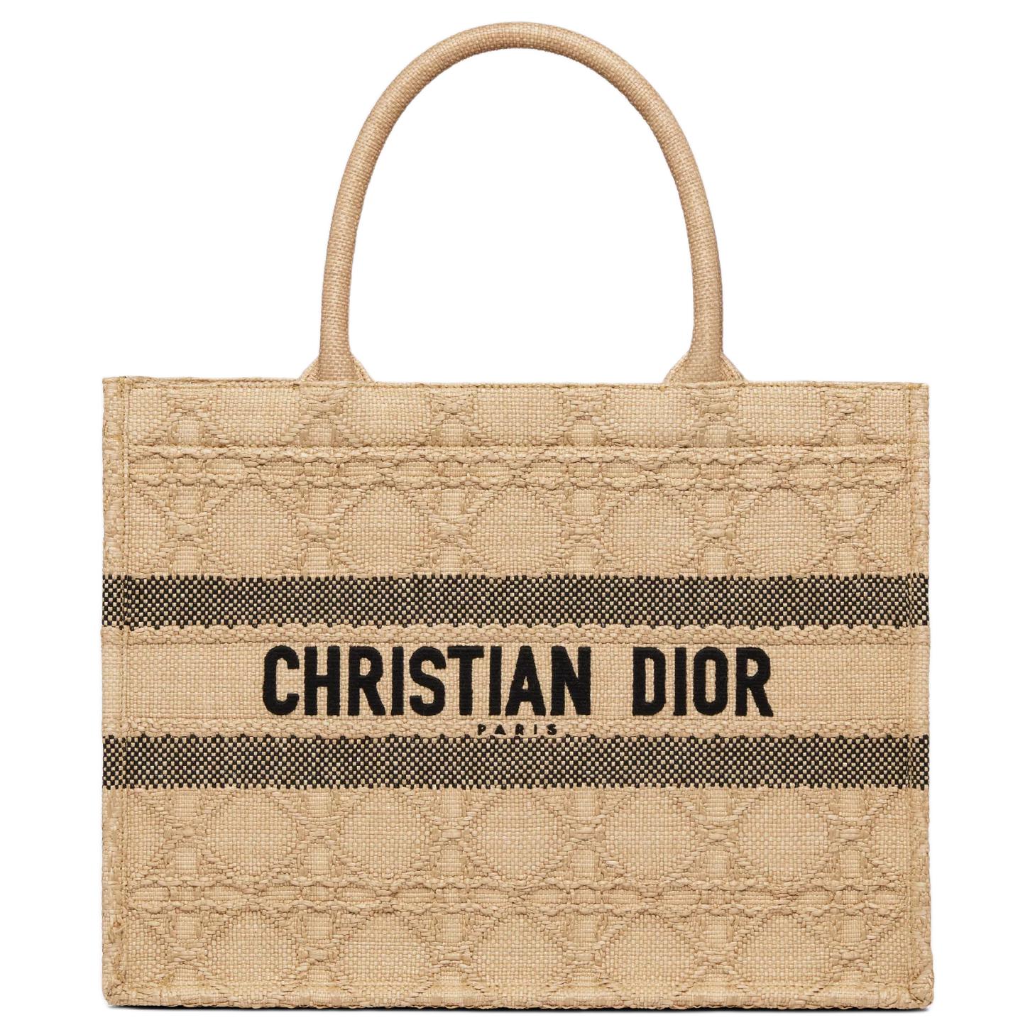 Женская сумка Dior BookTote (черно-золотая)