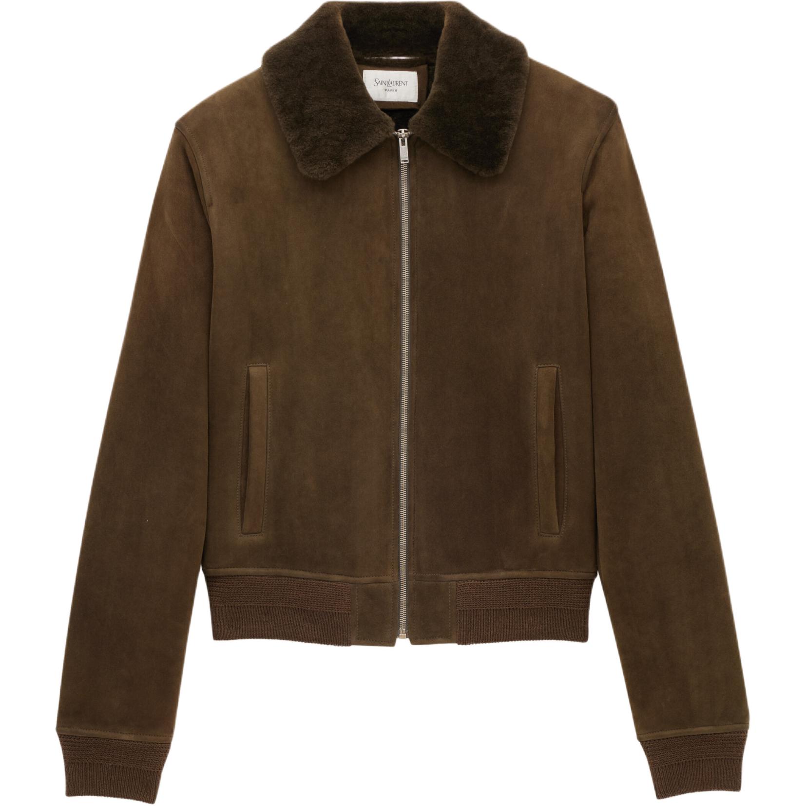 Saint Laurent Zip-Up Bomber Jacket
