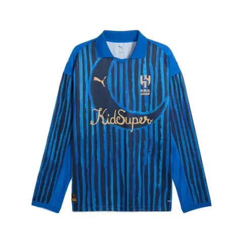 PUMA KIDSUPER Shirts Men's Blue Lapel Moderate Other