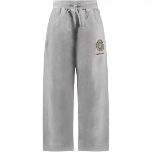 Balenciaga Logo Embroidered Drawstring Waist Pants