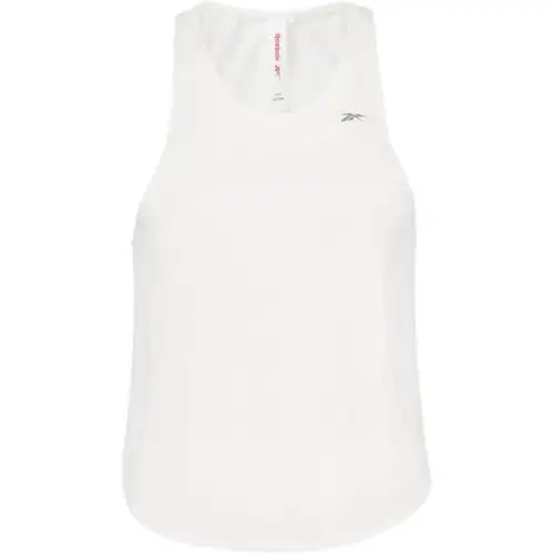 Reebok Tank Tops Women's White Crew Neck Moderate Other