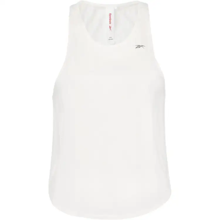 Reebok Tank Tops Women's White Crew Neck Moderate Other