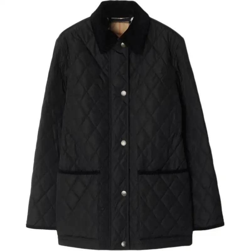 Burberry Long Sleeved Quilted Jacket
