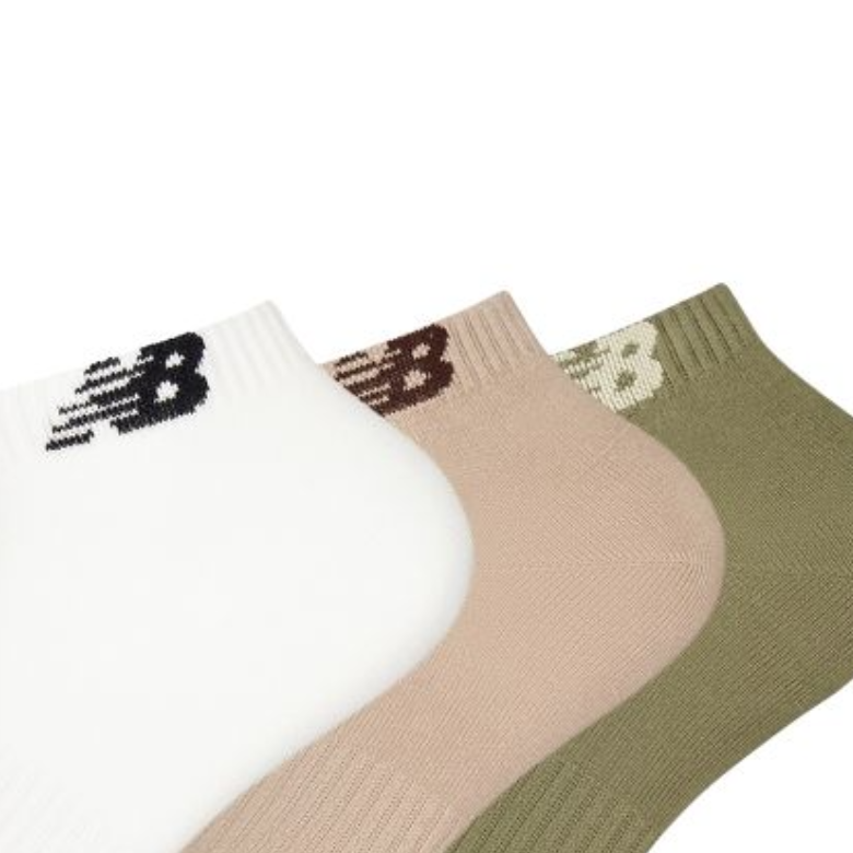 New Balance Ankle Socks Unisex 3 Pack Mixed Color