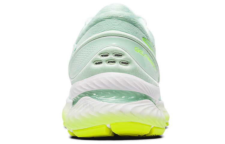 Женские кроссовки ASICS GEL-Nimbus 22 Modern Tokyo (зелено-желто-белые) — Зелёный / жёлтый / белый — фото 3