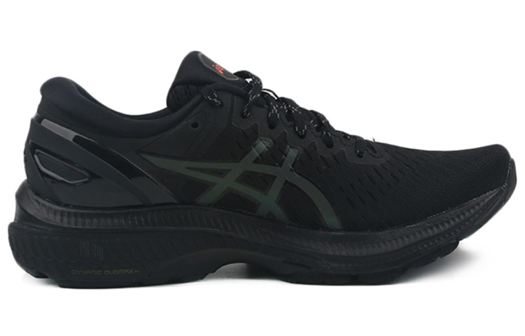 Женские кроссовки ASICS Gel-Kayano 27 (черно-розовые) — Чёрный / розовый — фото 2
