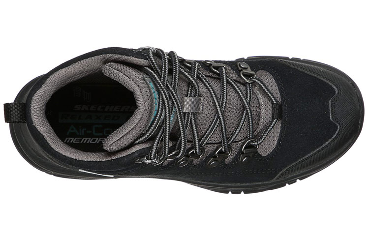 Женские кроссовки Skechers Trego-El Captian (черно-серые) — фото 4