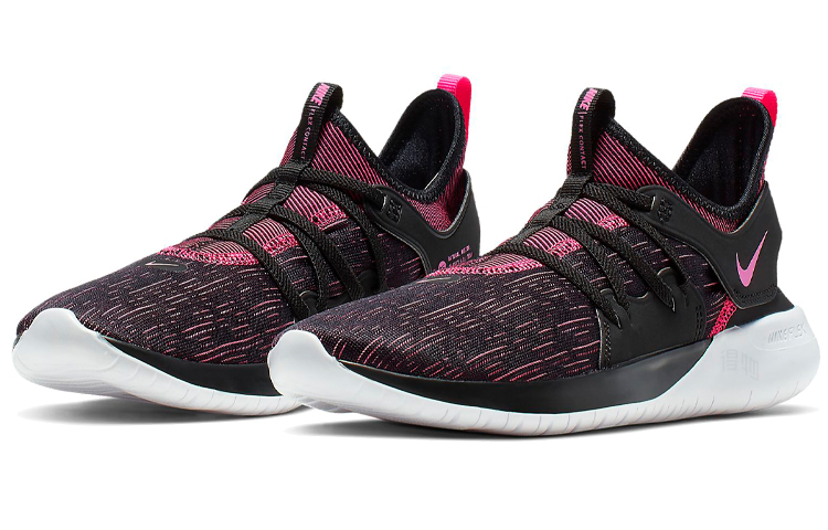 Женские кроссовки Nike Flex Contact 3 (черно-розовые) — Чёрный / розовый — фото 3