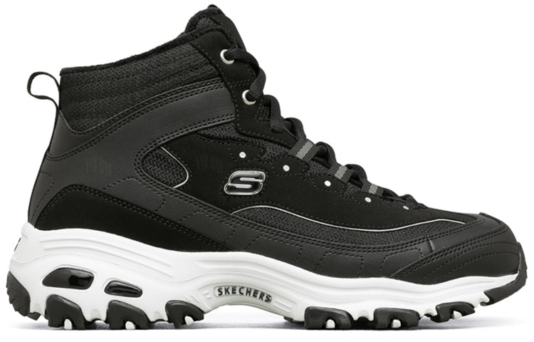 Женские кроссовки Skechers D'LITES 1.0 (черные) — Чёрный — фото 2