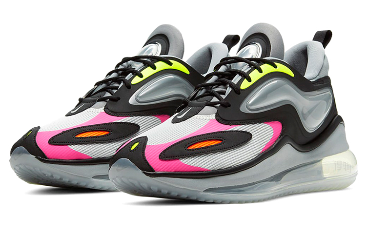 Мужские кроссовки Nike Air Max Zephyr (черно-серо-розовые) — Чёрный / серый / розовый — фото 3
