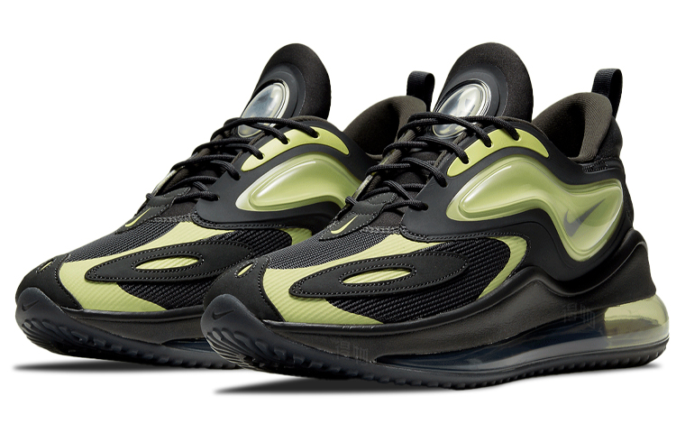 Мужские кроссовки Nike Air Max Zephyr "Lime" (черно-зеленые) — Чёрный / зелёный — фото 3