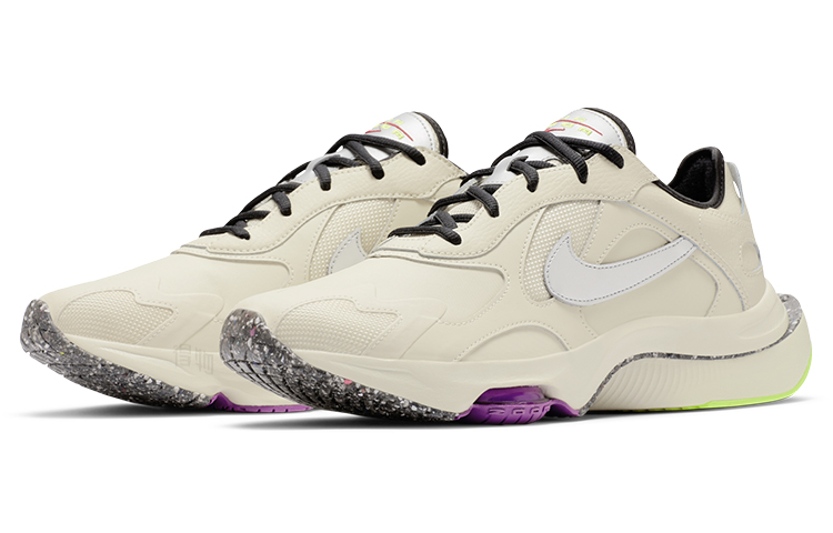 Мужские кроссовки Nike Air Zoom Division WNTR (бежевые, белые, фиолетовые) — Бежевый / белый / фиолетовый — фото 3