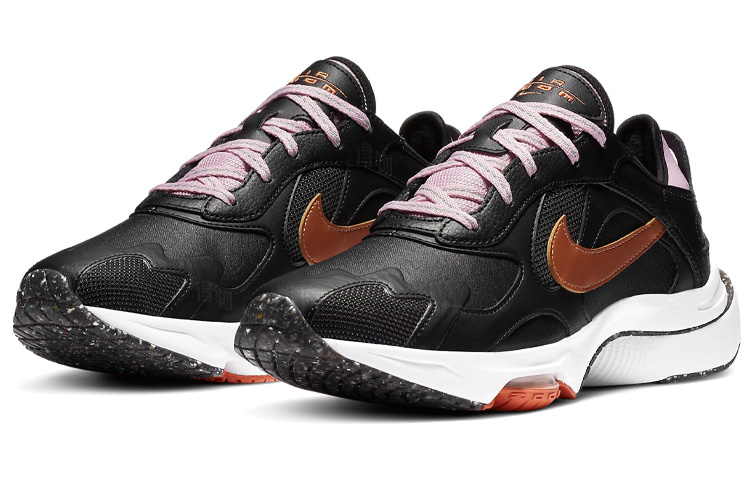 Женские кроссовки Nike Air Zoom Division WNTR (черно-бронзовые) — 黑/浅北极粉/治愈橙/金属铜 — фото 3