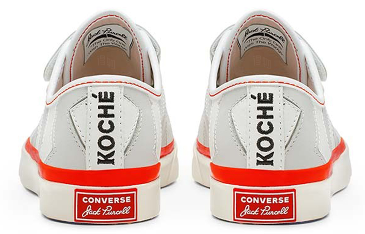 Женские кеды Converse Jack Purcell (бело-серые) — Белый / серый — фото 4