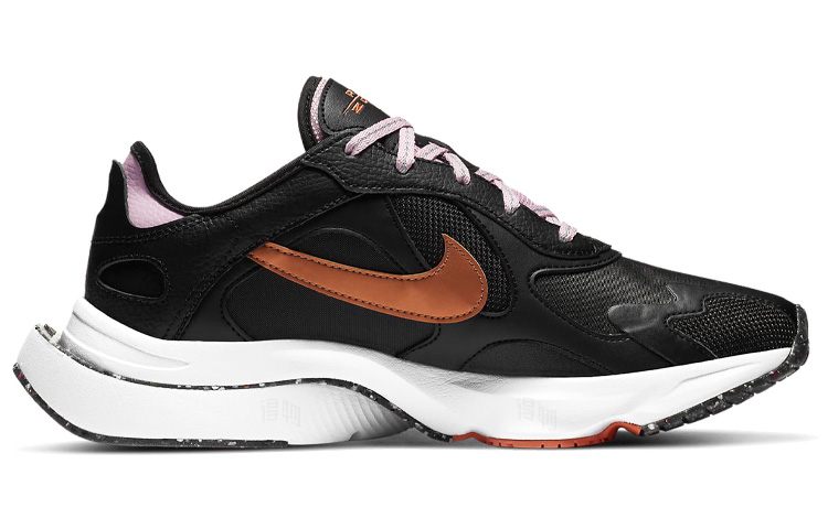 Женские кроссовки Nike Air Zoom Division WNTR (черно-бронзовые) — 黑/浅北极粉/治愈橙/金属铜 — фото 2