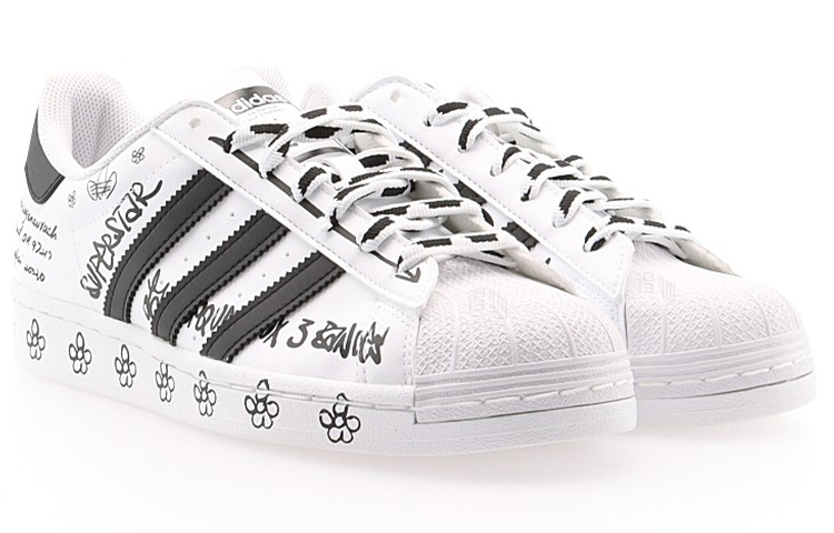 Кроссовки adidas originals SUPERSTAR (черно-белые) — фото 3