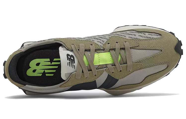 Кроссовки New Balance 327 (армейские зеленые) — фото 3