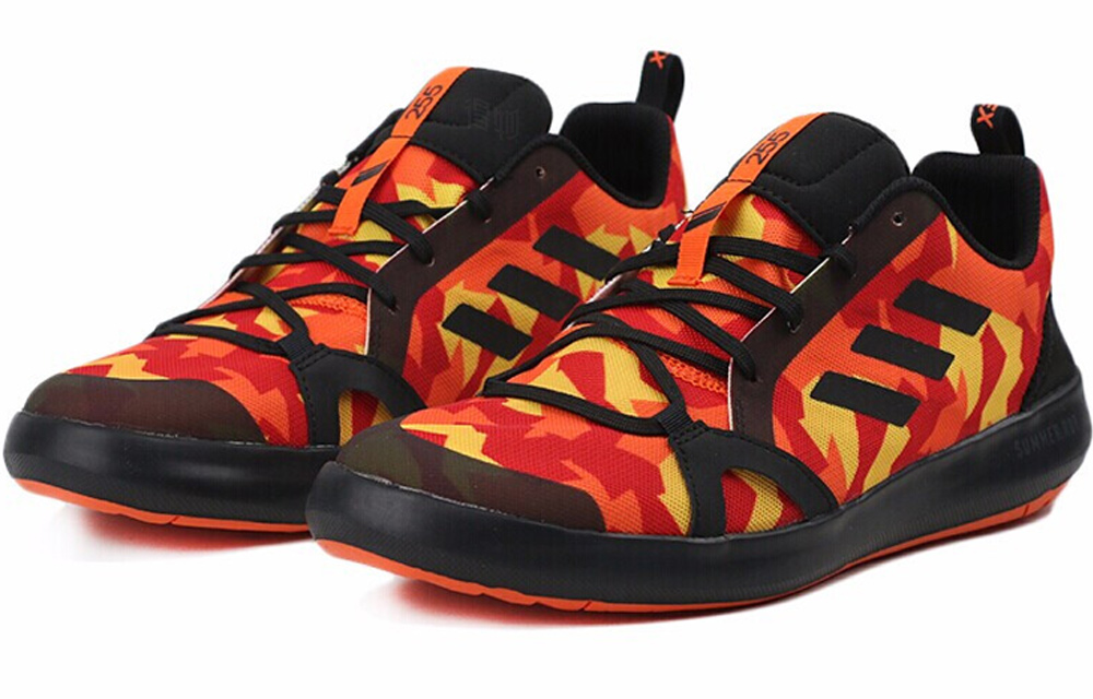 Мужские кроссовки adidas Terrex Boat S.Rdy (черно-оранжевые) — фото 3