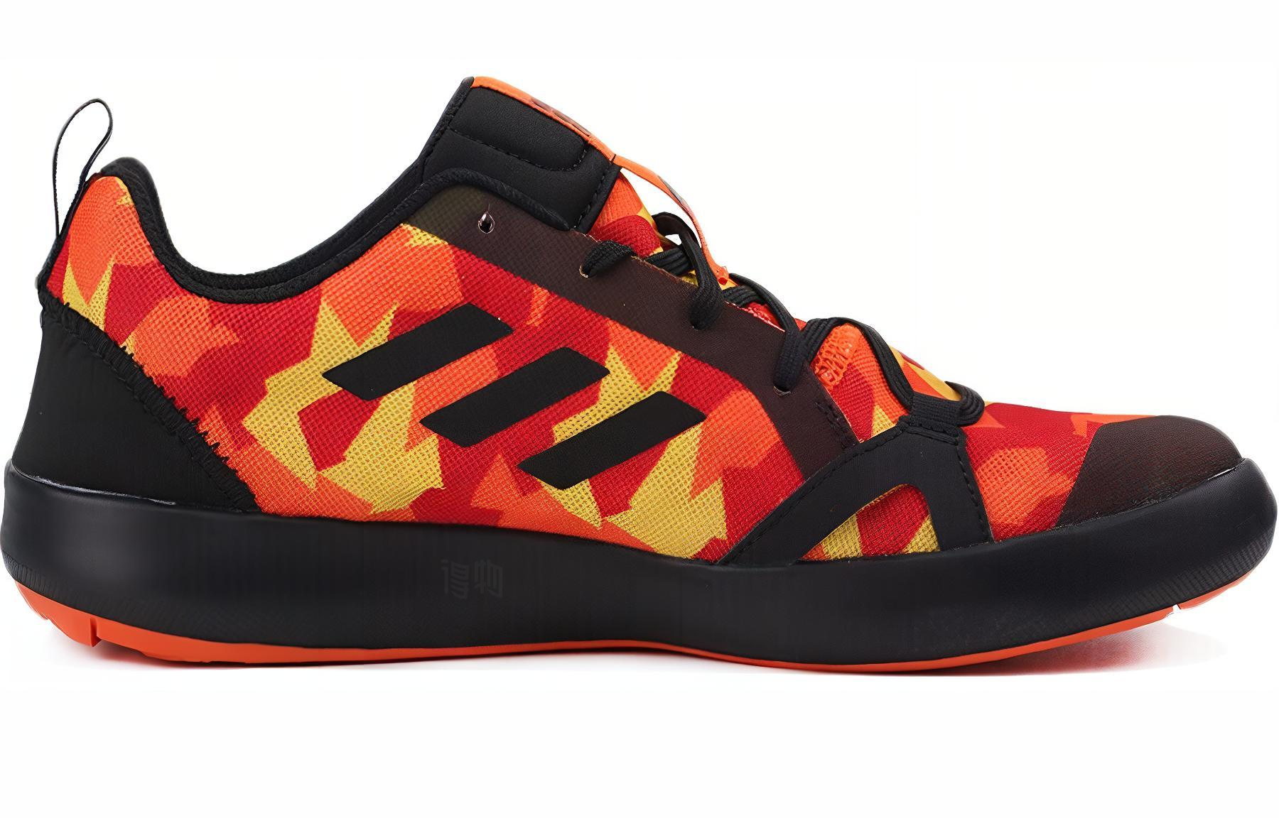 Мужские кроссовки adidas Terrex Boat S.Rdy (черно-оранжевые) — фото 2