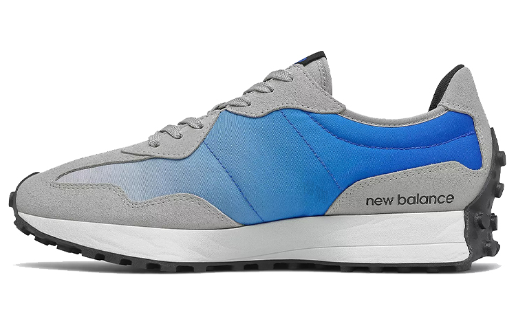 Мужские кроссовки New Balance 327 (серый / синий) — фото 2