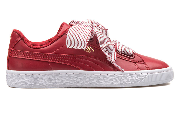 Женские кеды PUMA Basket Enzo Heart (красно-белый) — фото 2