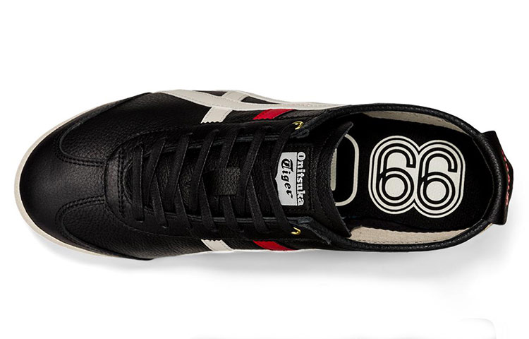Кроссовки Onitsuka Tiger MEXICO 66 (черно-бело-красно-золотые) — фото 3