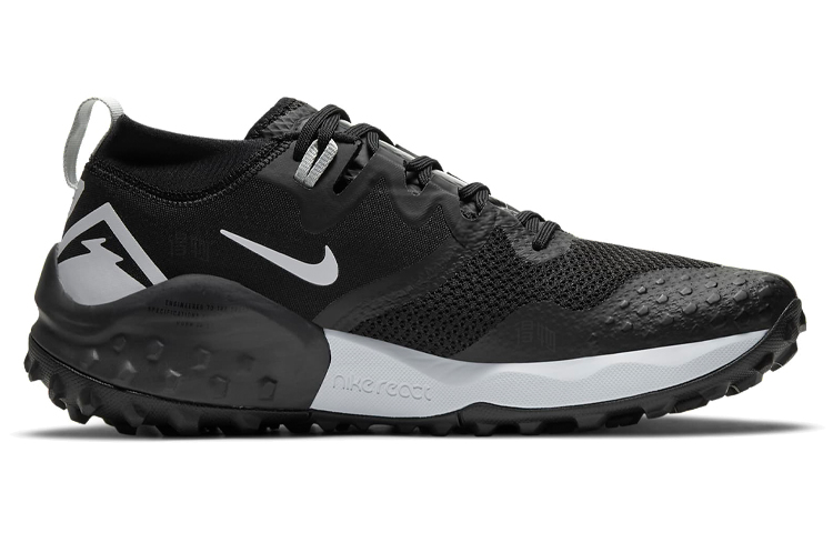 Мужские кроссовки Nike Wildhorse 7 (черно-белый) — Чёрный / белый — фото 2