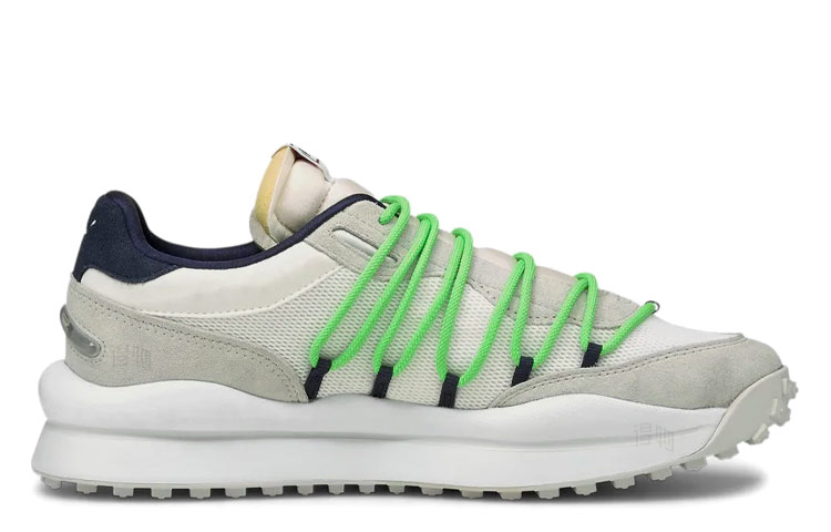 Кроссовки PUMA Style Rider Lace Pop (серо-зеленые) — фото 2