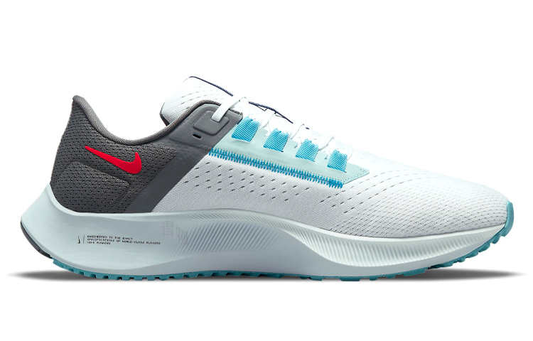 Мужские кроссовки Nike Pegasus 38 "Limited Edition" (серый / черный / синий) — Серый / чёрный / синий — фото 2
