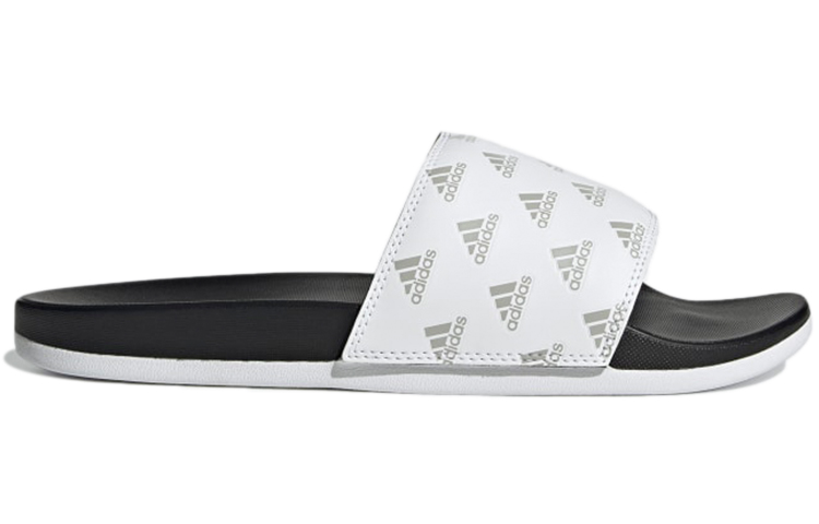 Шлепанцы adidas Adilette Comfort Slides (бело-черный) — фото 2