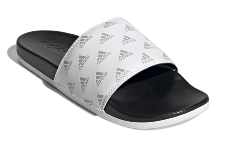 Шлепанцы adidas Adilette Comfort Slides (бело-черный) — фото 3