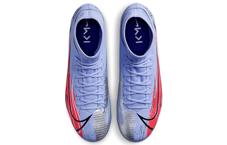 Кроссовки Nike Mercurial Superfly 8 14 Academy KM AG (фиолетовый / розовый) — фото 3