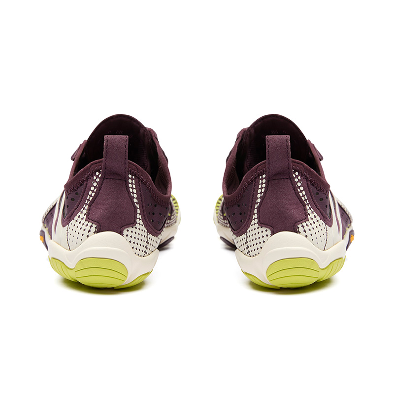 Vibram V RUN Abrasion Resistant, Breathable, Lightweight Low top Training Shoes Men’s Dark Purple Ivory White